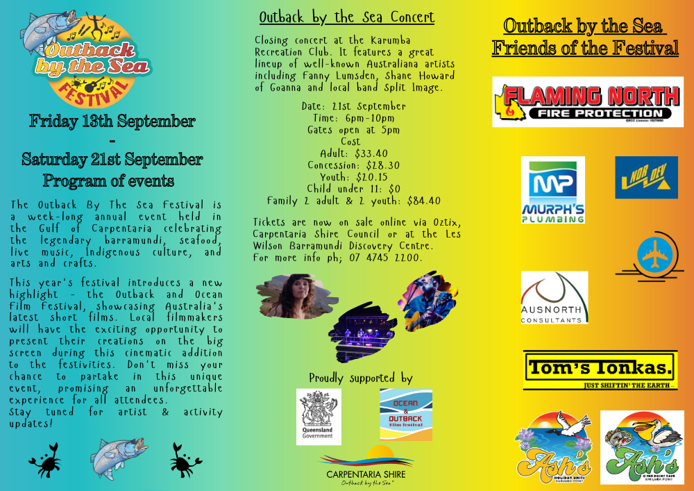 Program of Events - Outback by the Sea